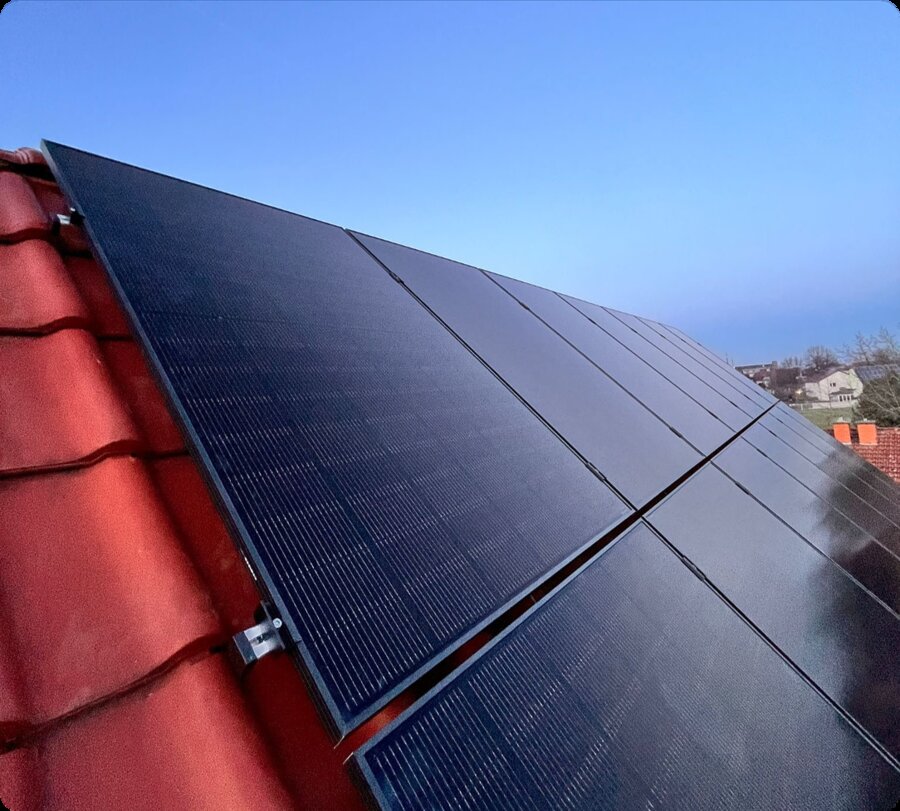 Photovoltaikanlage auf einem Dach
